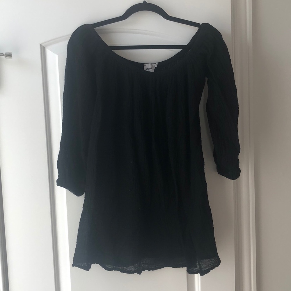 Babydoll Offshoulder Gauze Top